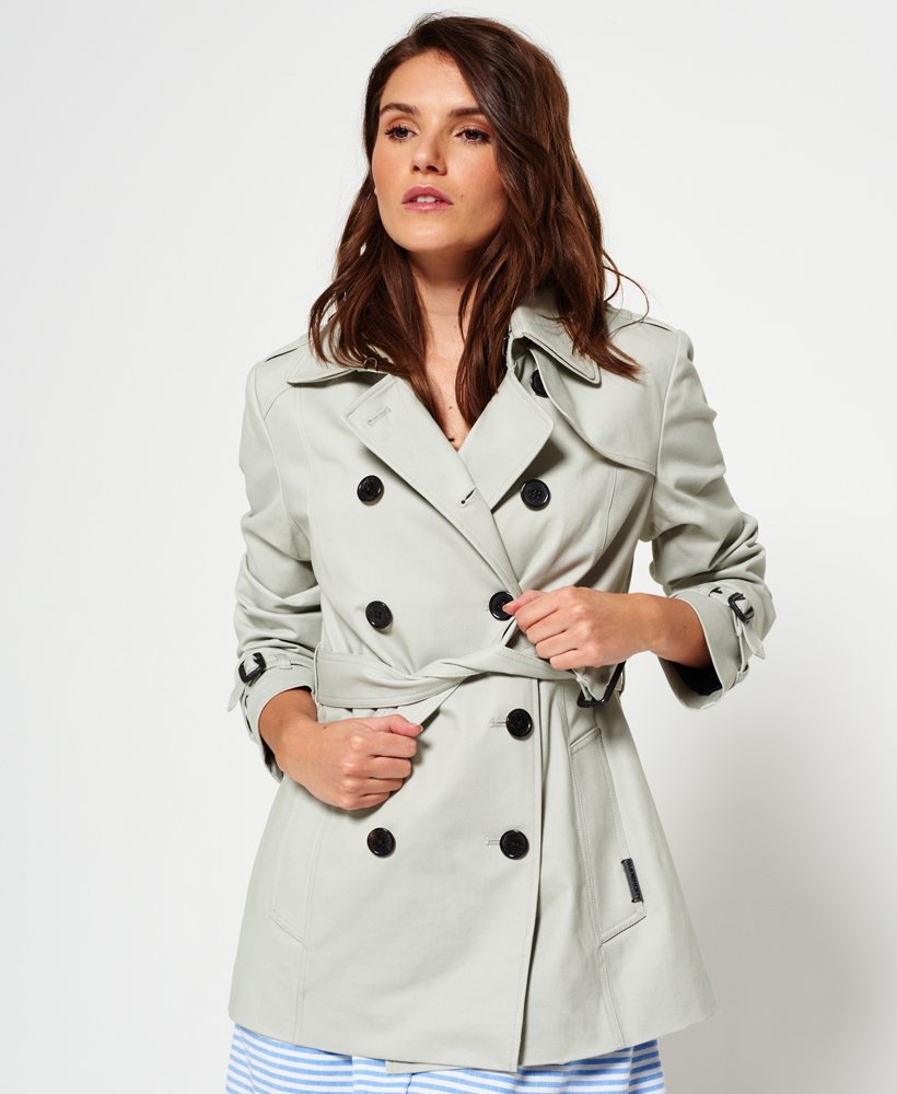 Womens - Summer Belle Trench Coat in Cream | Superdry
