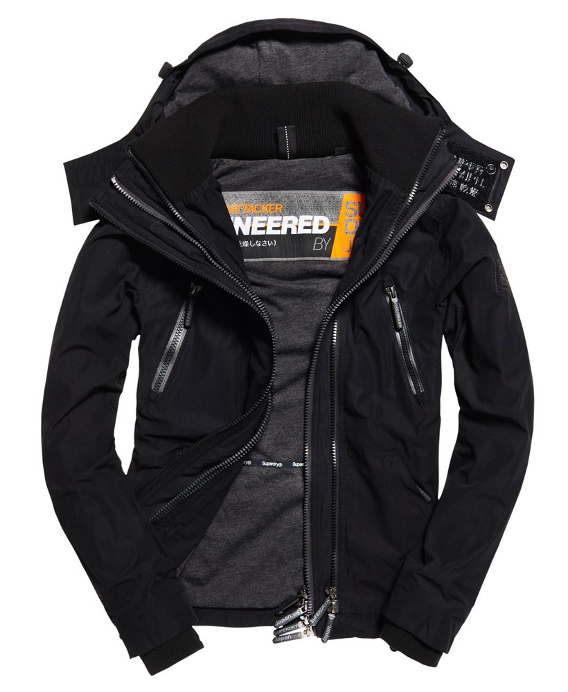SD-Windattacker - Jackets Hooded Superdry Microfibre Jacket Mens Men\'s