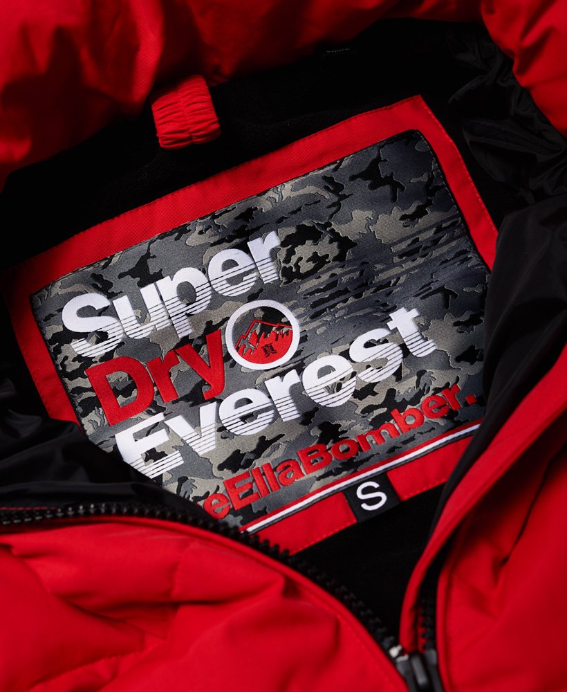 Womens - Everest Ella Bomber Jacket in Red | Superdry