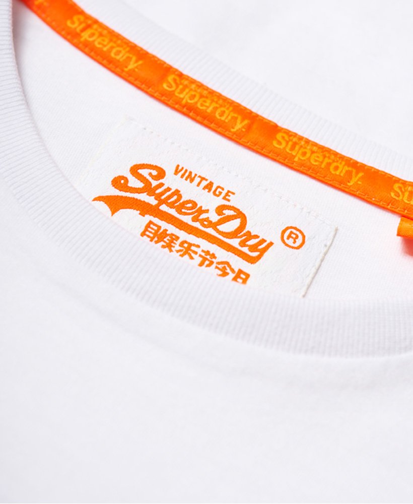 Mens - Orange Label Cali Surf Banner T-Shirt in White | Superdry