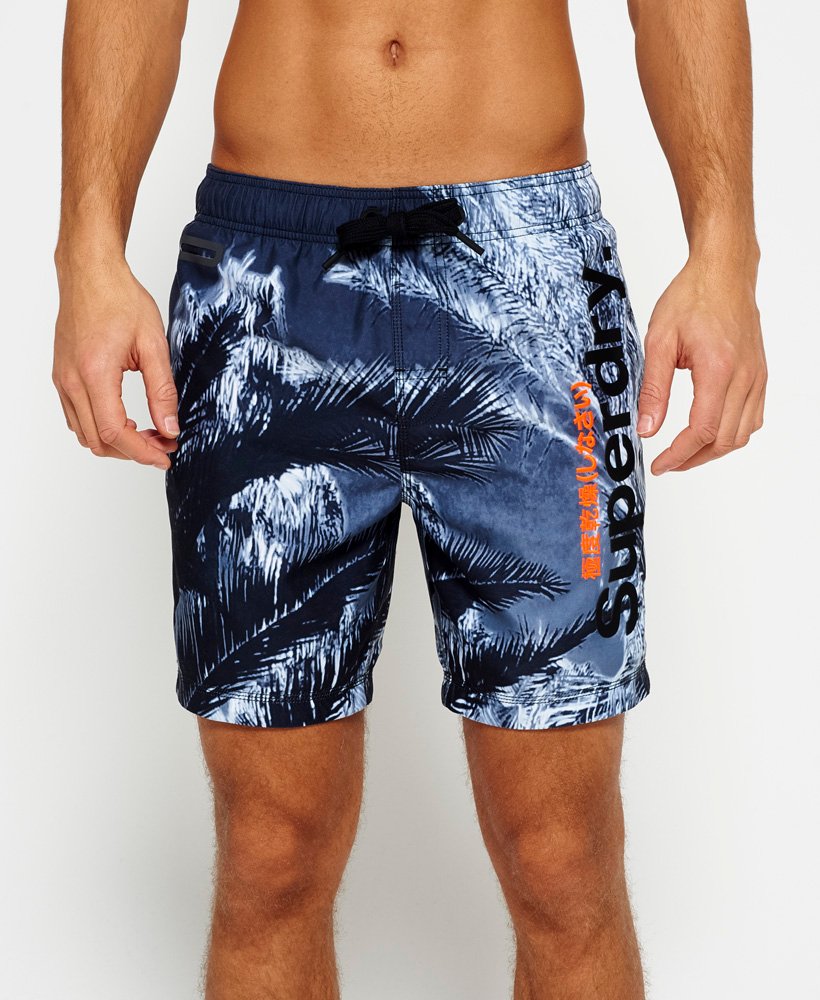 Men's - Premium Neo Photo Swim Shorts in Mono Print | Superdry UK