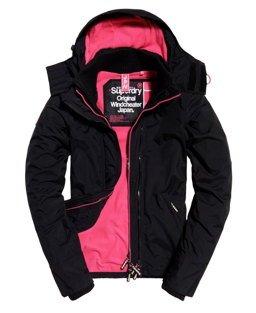 Superdry Pop Zip Hooded Arctic SD-Windcheater Jacket - Women's Jackets ...