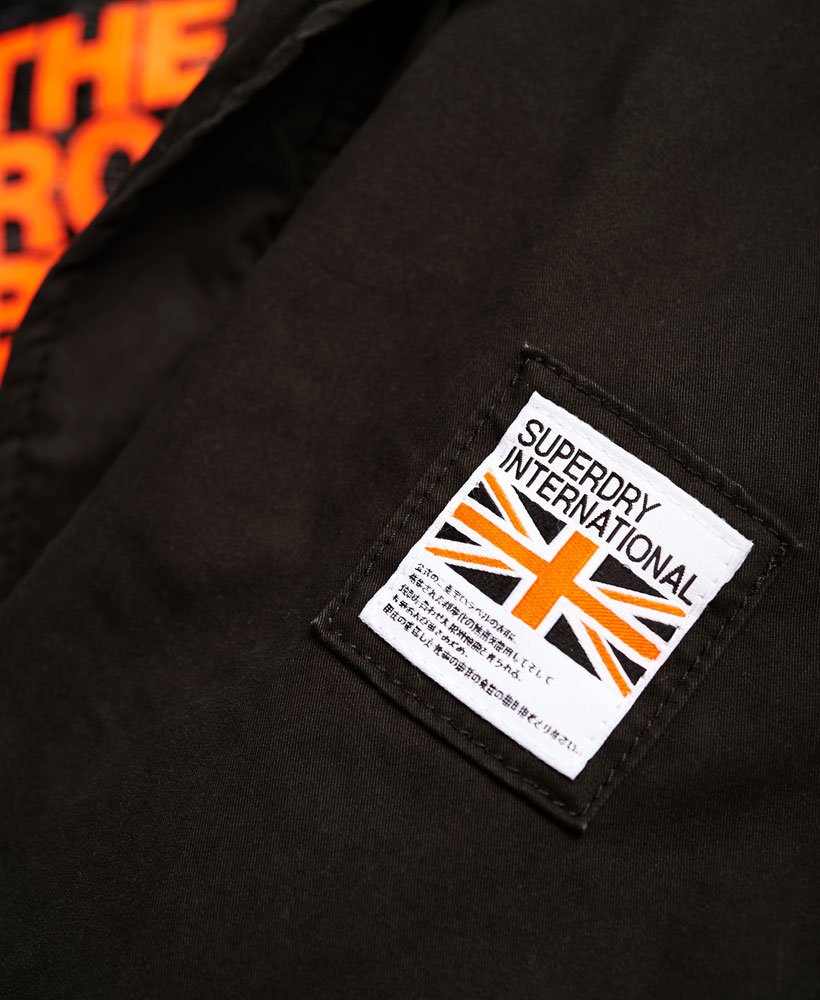 Men's - Rookie Military Parka Jacket in Bitter Black | Superdry UK