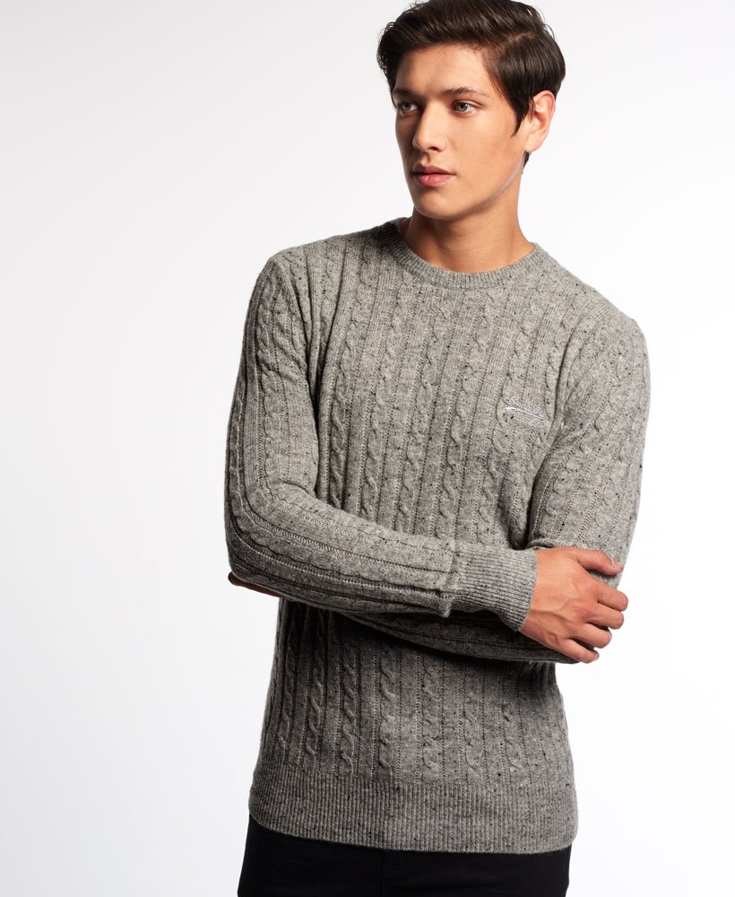 mens cable knit jumpers