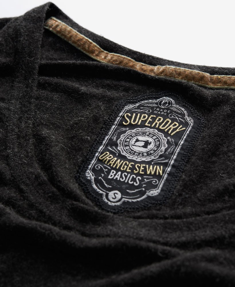 Womens - Luxury Slouch T-shirt in Black | Superdry UK