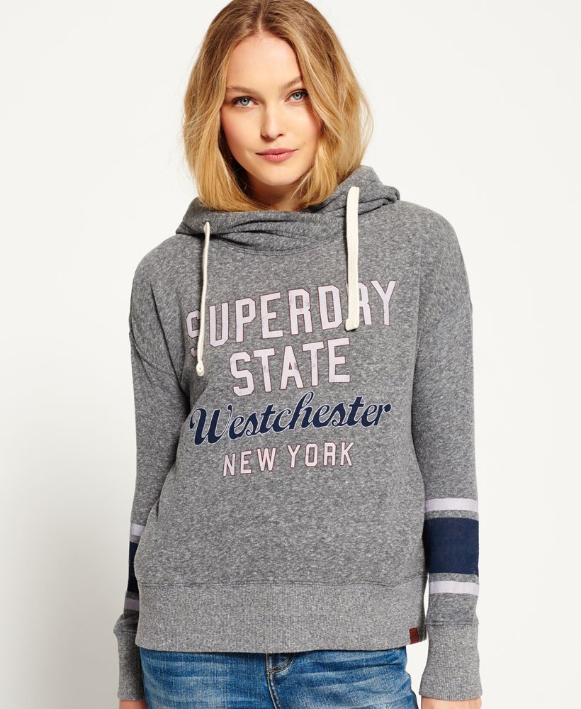 Superdry Graphic Wrap Front Slouch Hoodie - Women's Womens Hoodies