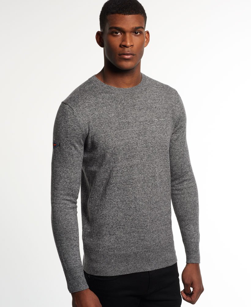 orange crew neck sweater