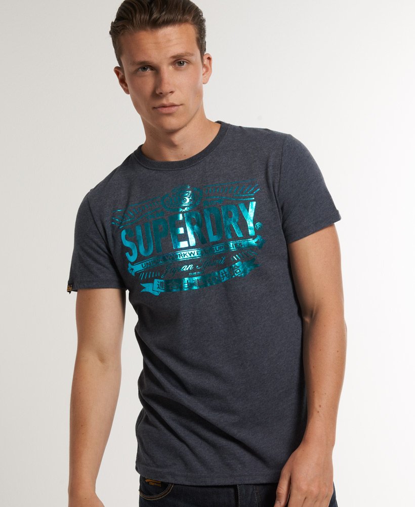 Mens - Union T-shirt in Navy | Superdry UK