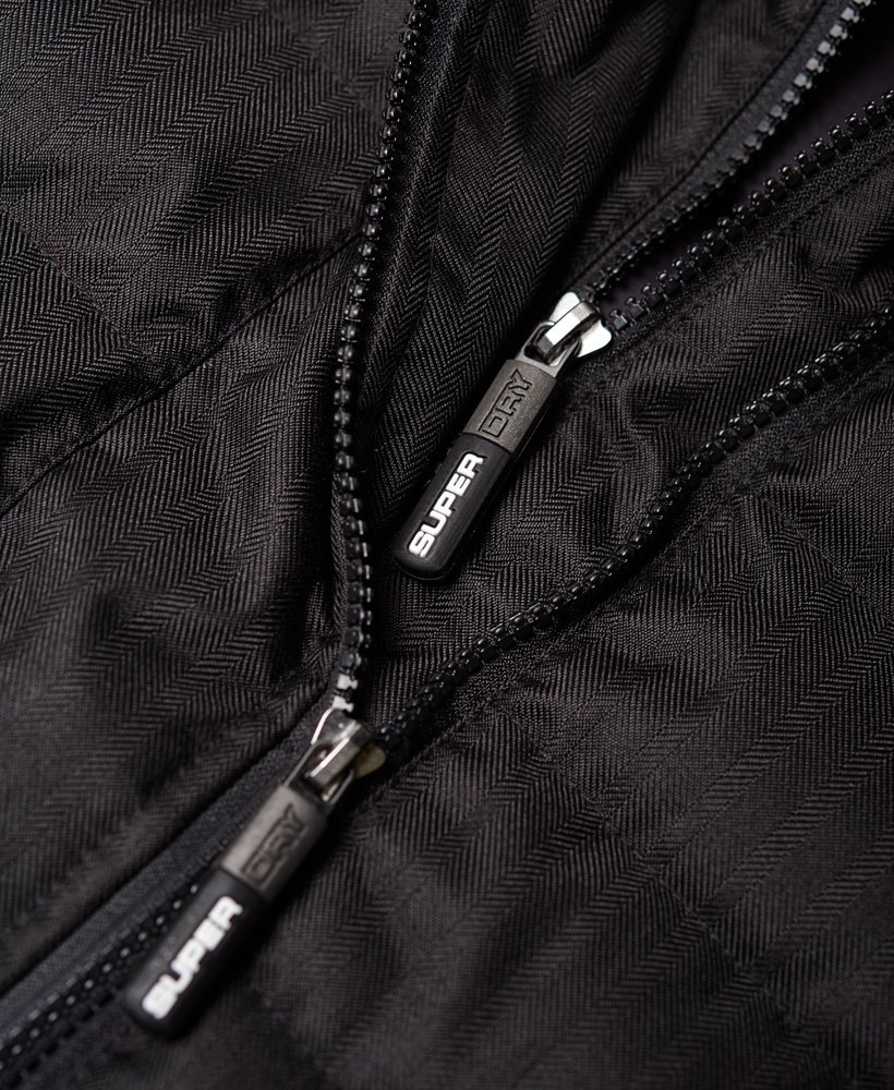 Men's - Double Zip Tweed Fuji Jacket in Black | Superdry UK