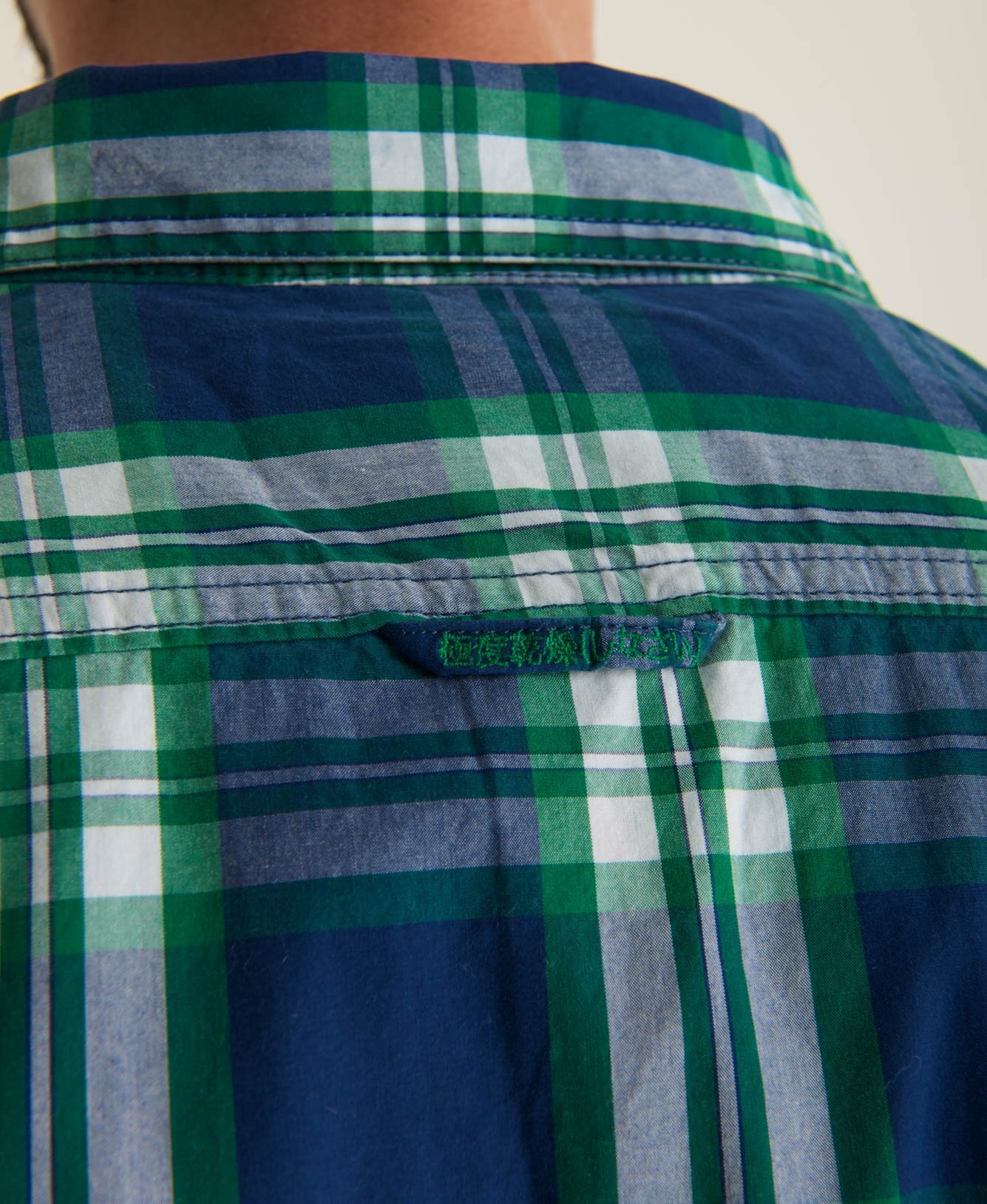 Men's - Washbasket Shirt in Streamcheck Green | Superdry UK