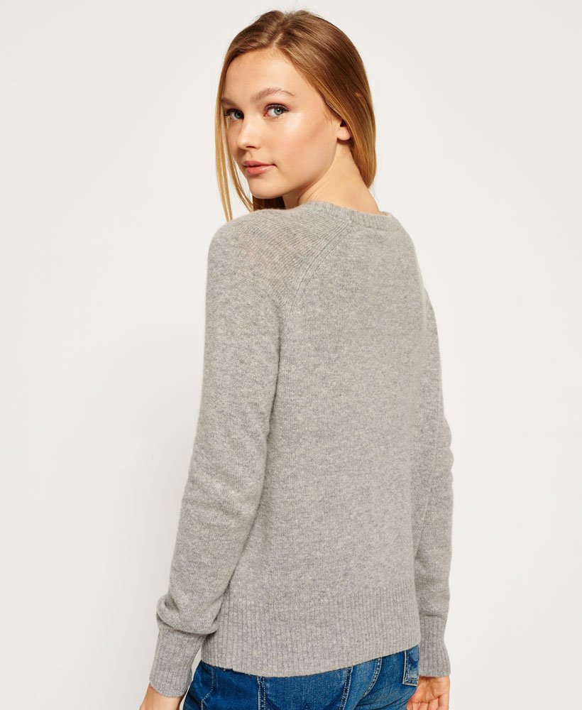 Superdry Downtown Raglan Knitted Sweater - Women's Sweaters