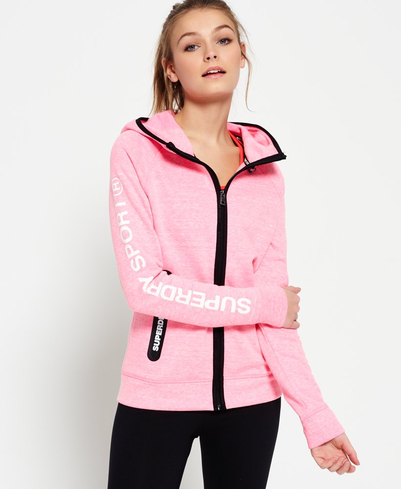 und Fitnesskleidung Sweatshirts Damen Bekleidung Sport- Superdry Sweatshirt in Pink Training 