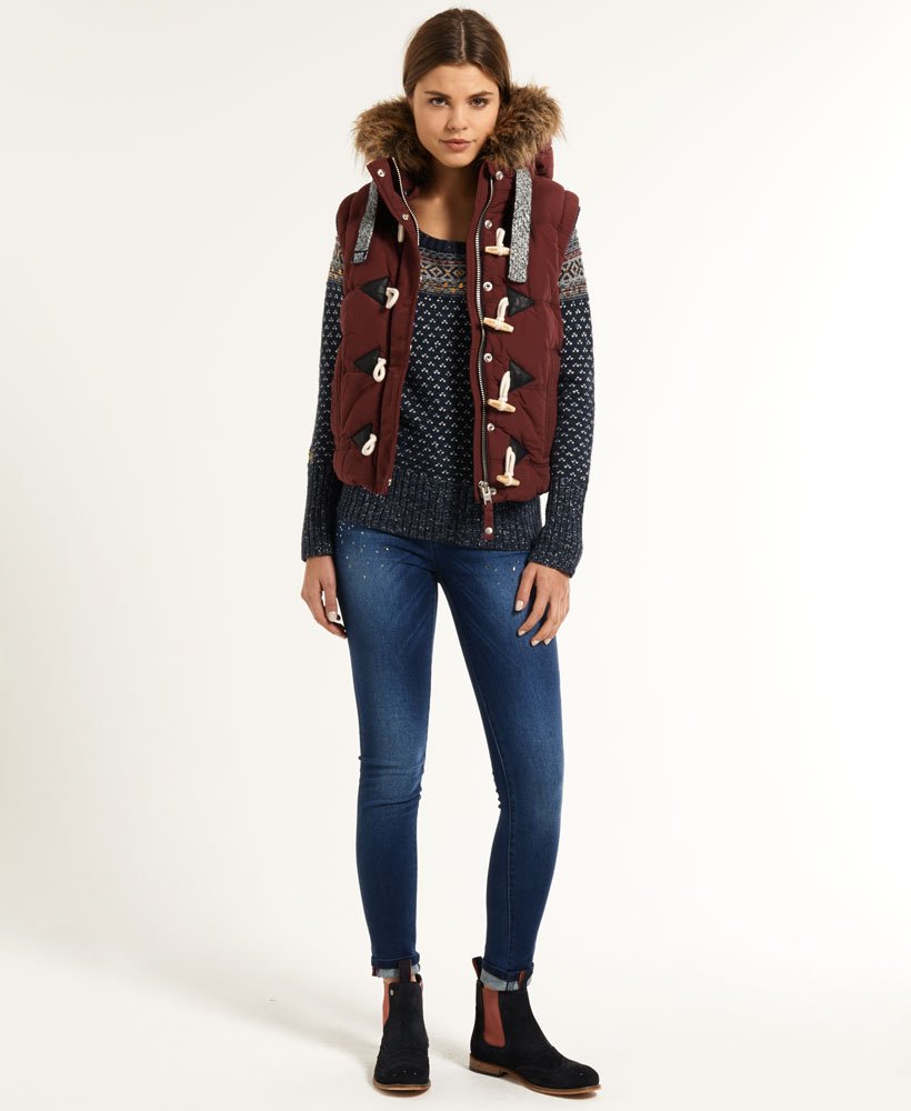 superdry longline gilet