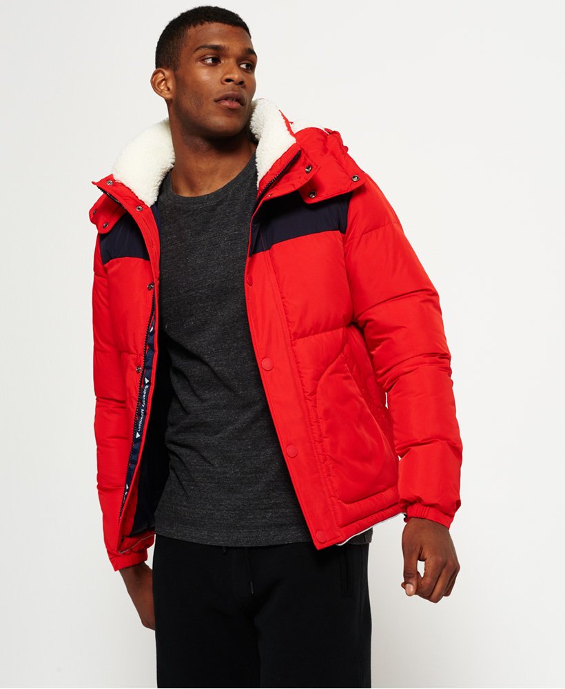 Mens - SD Expedition Coat in Red | Superdry