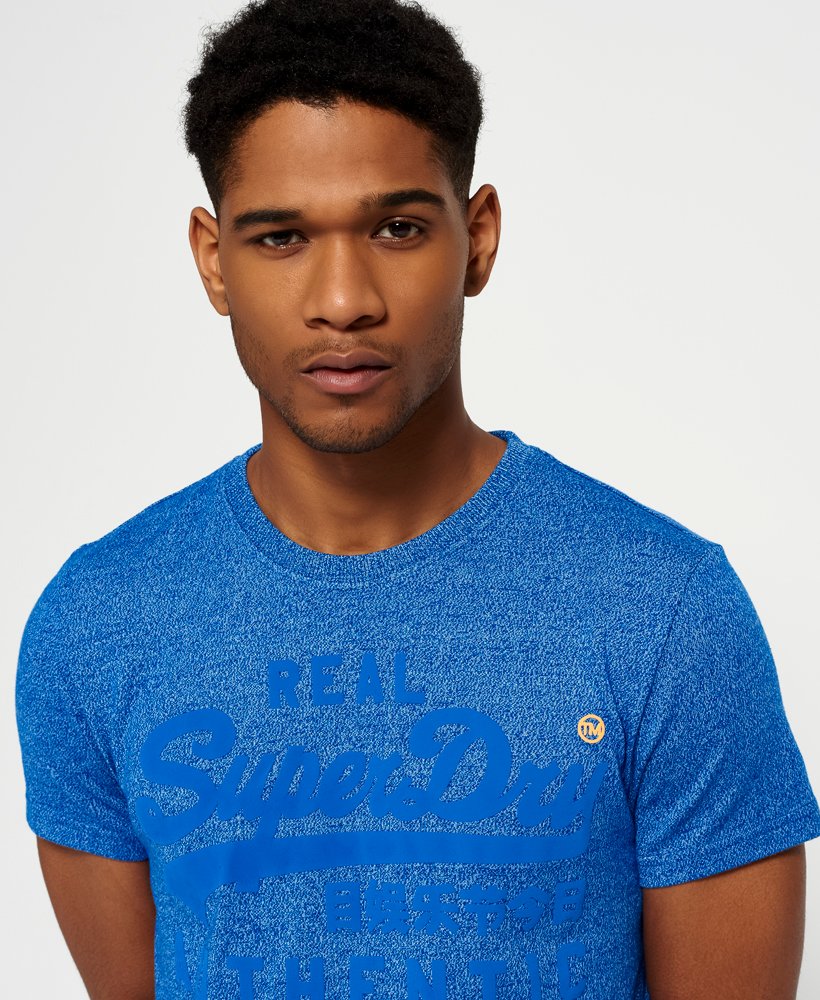 Mens - Vintage Authentic Duo T-shirt in Blue | Superdry