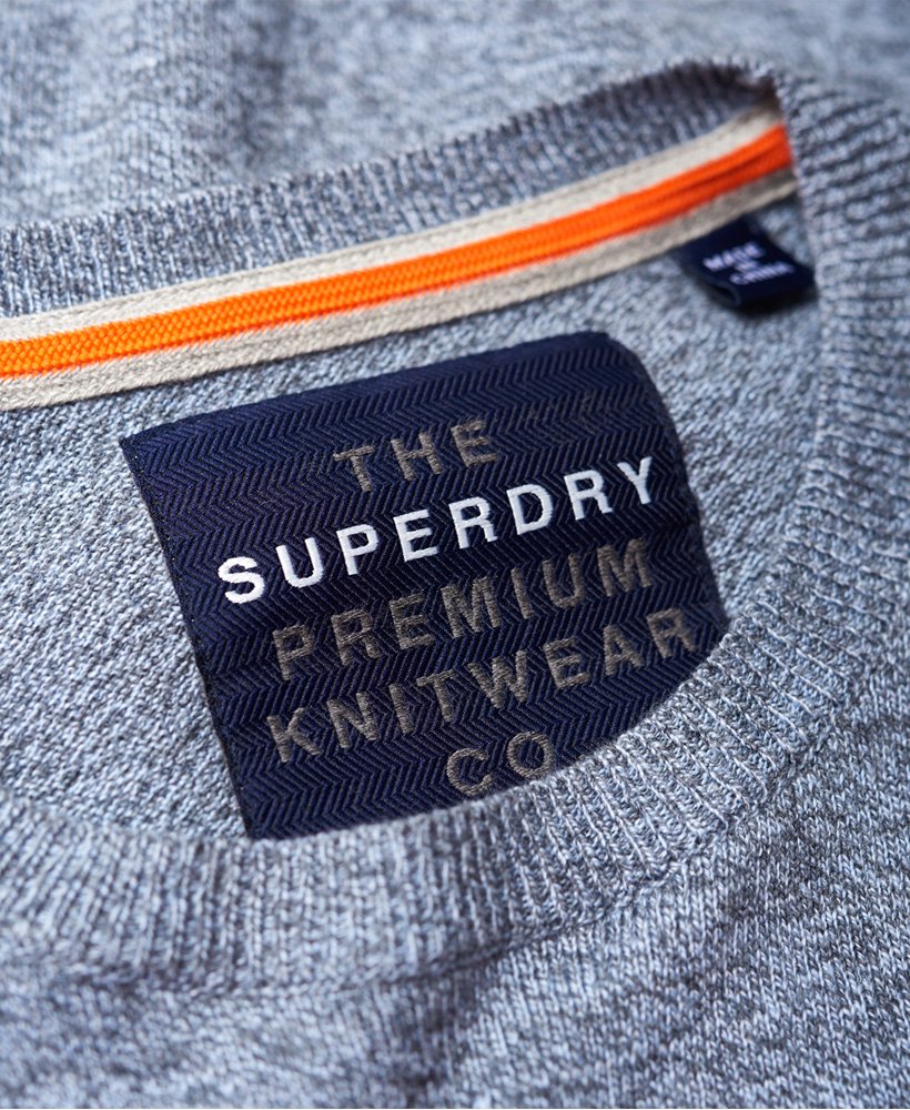 Mens - Orange Label Crew Jumper in Blue | Superdry