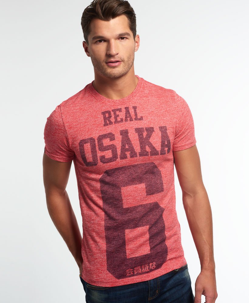 Mens - Real Osaka 6 T-shirt in Red | Superdry UK