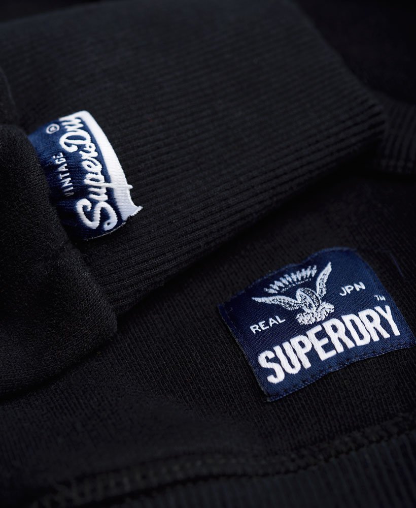 Mens - Lucky Aces Zip Hoodie in Black | Superdry