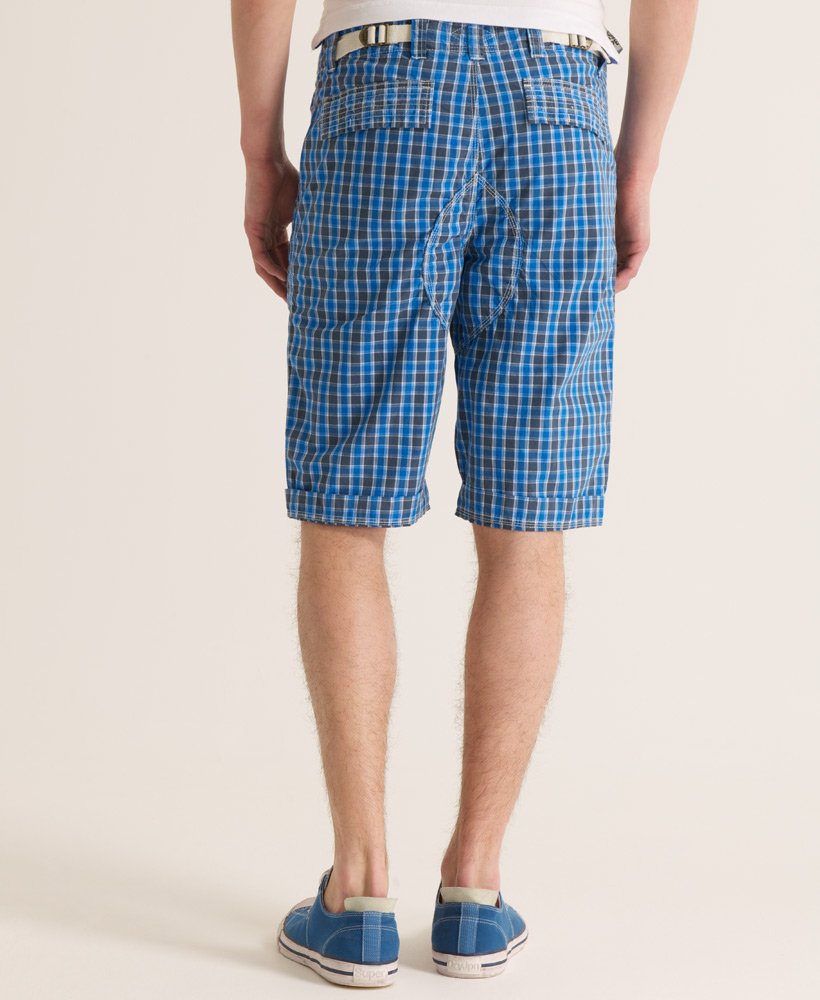 superdry check shorts