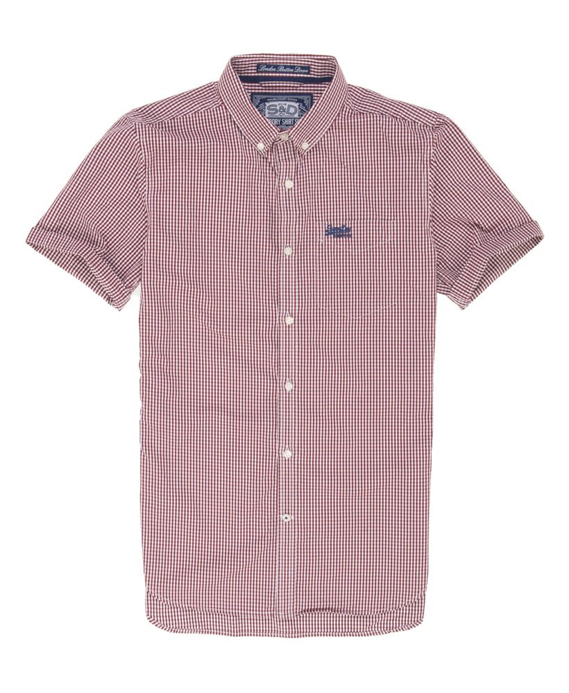 Men's London Button Down Shirt in Red Superdry UK