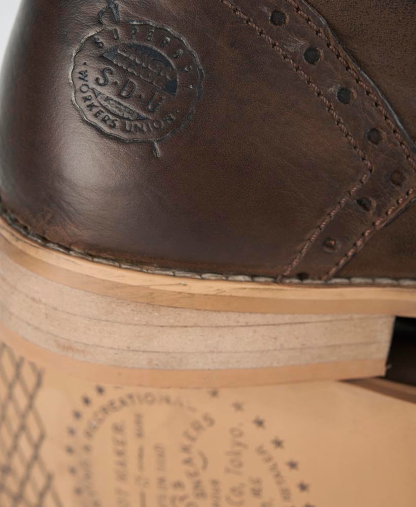 Mens Wells Boot in Dark Brown Toledo Superdry