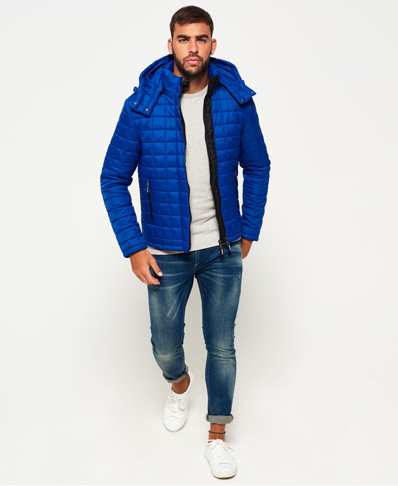 Superdry Hooded Box Quilt Fuji Jacket - Mens Sale - Jackets and Coats
