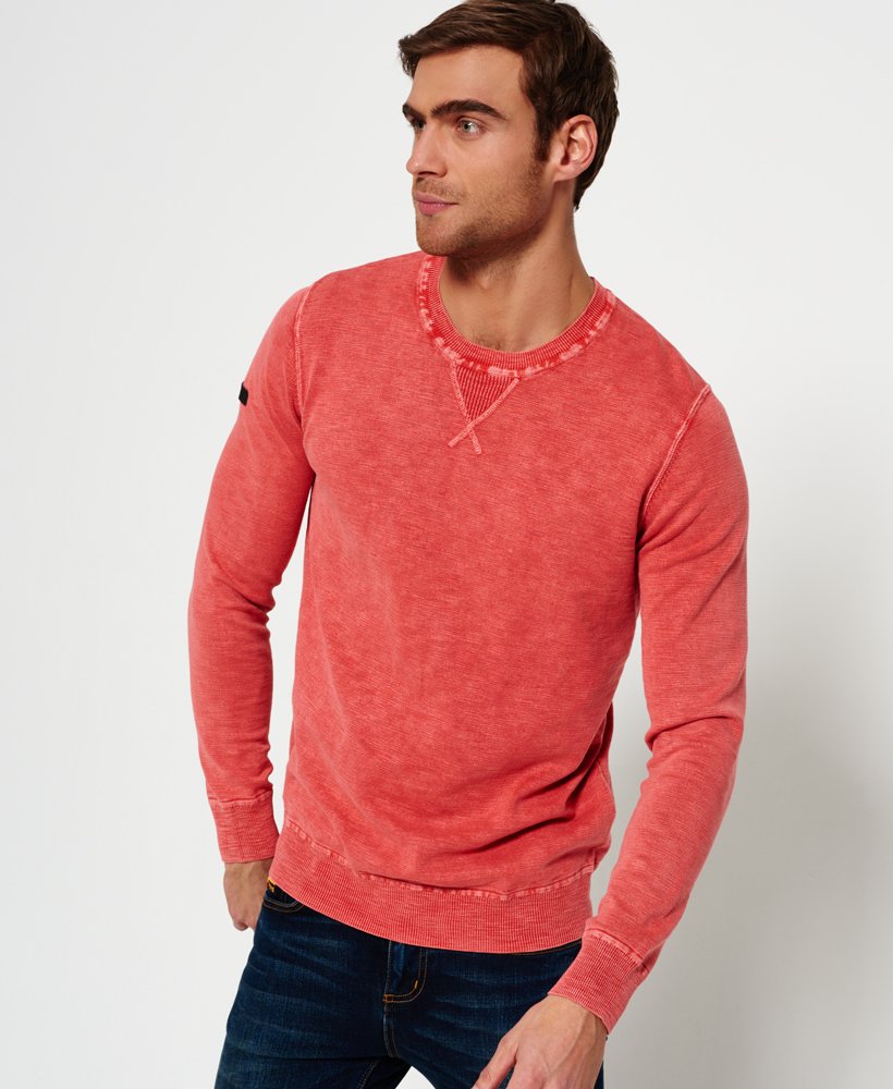 CREW Sweatshirts GENUINE Jumper Size L-XL New Men's SUPERDRY GARMENT DYE L.A
