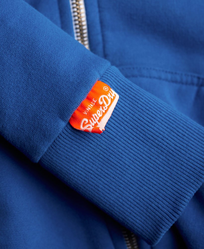 Superdry Women's Orange Label Primary Zip Hoodie - Princeton Blue Marl- Red  Rae Town & Country