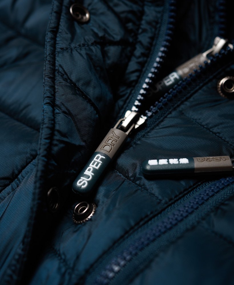 superdry luxe fuji double zip hooded jacket