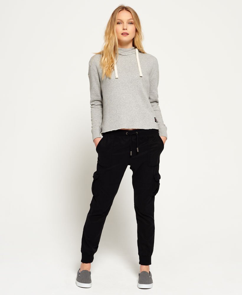 Womens - Utility Joggers in Washed Black | Superdry UK