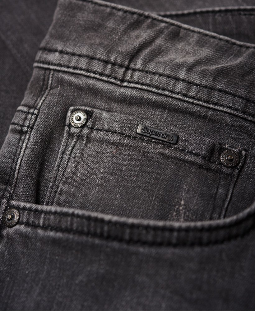 Mens - Slim Low Rider Jeans in Dark Grey | Superdry UK