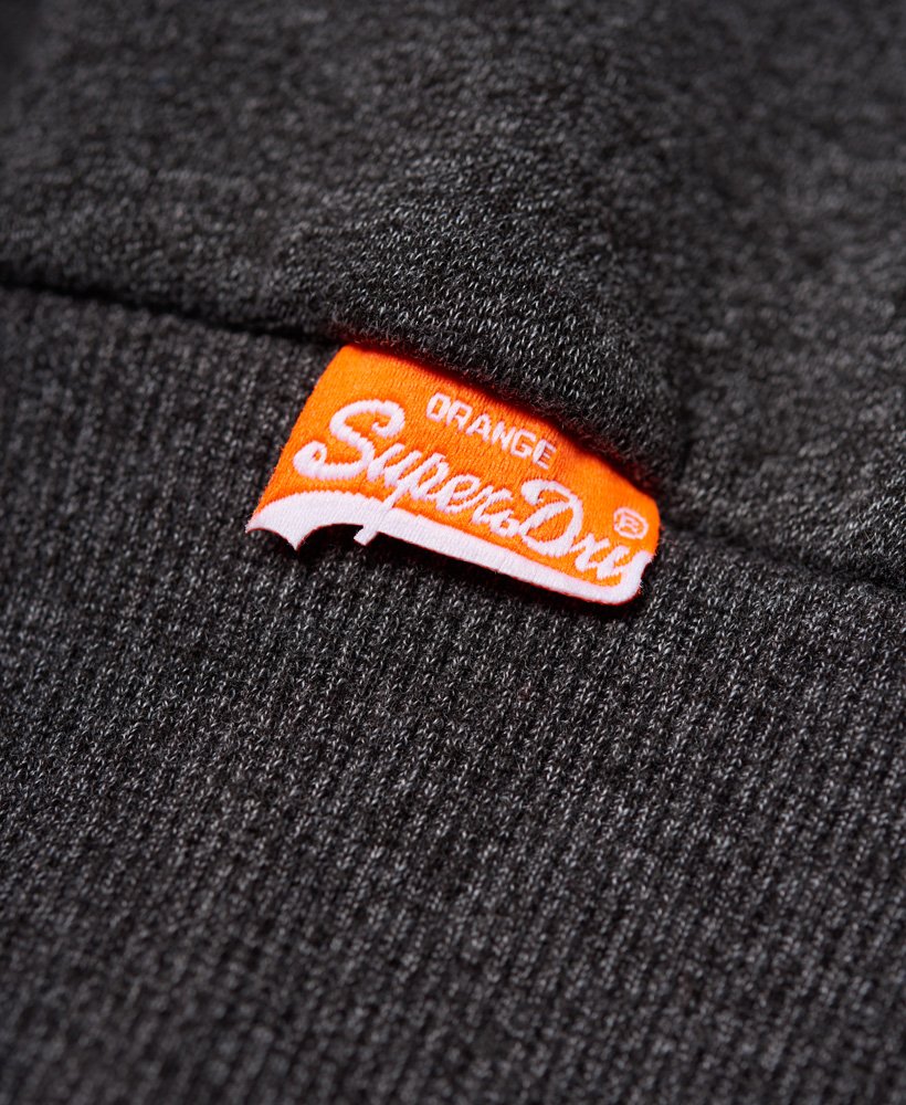Mens - Orange Label Cali Zip Hoodie in Bolt Charcoal Grit | Superdry