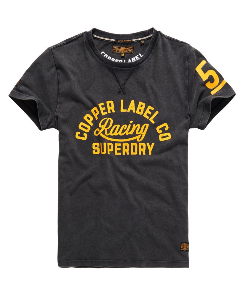 SUPERDRY Men's Brushstroke Tee- Tee Shirts by Superdry Size L Black New  with Tag