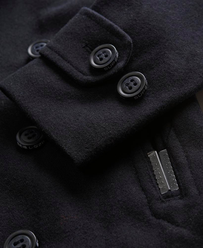 superdry commodity slim pea coat