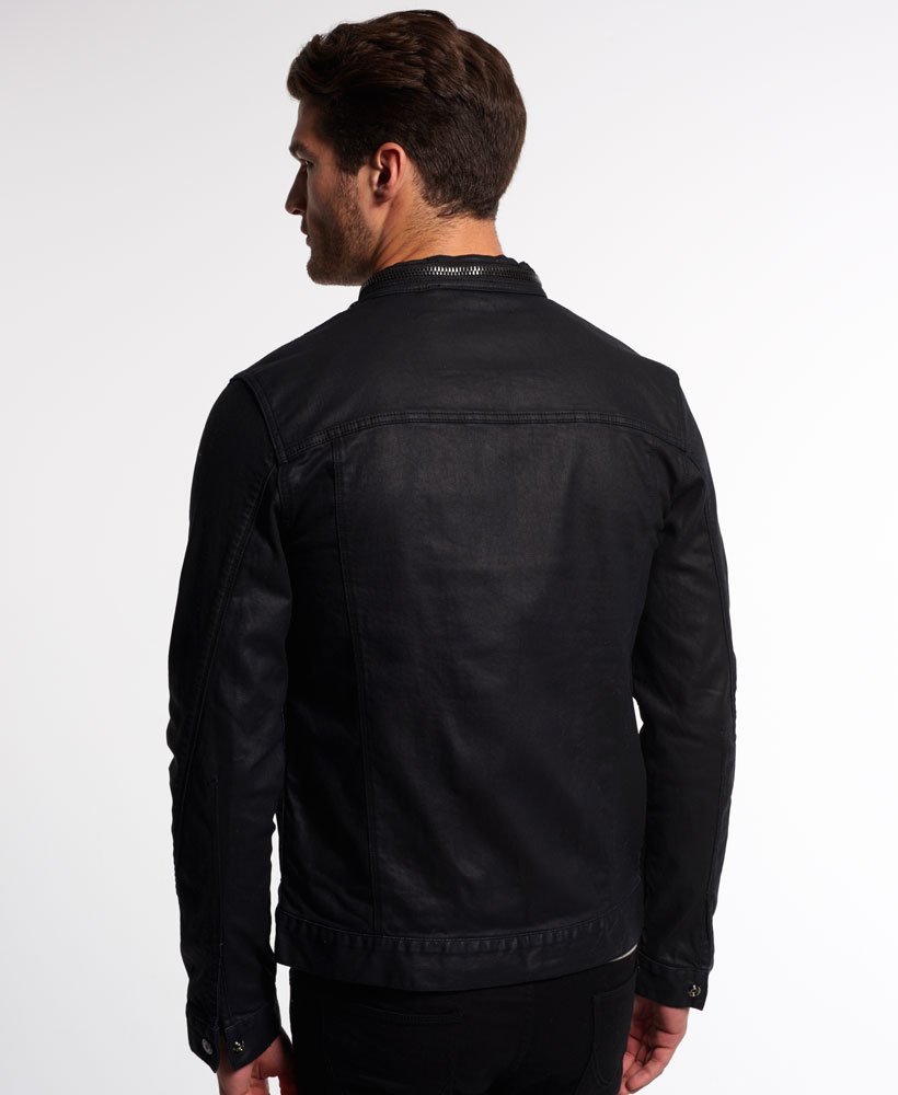 Superdry Biker Black Jacket - Men's Jackets