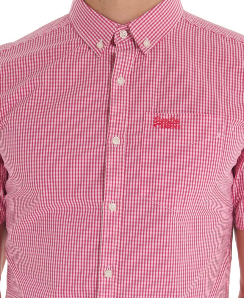 Men's London Button Down Shirt in Pink Superdry UK