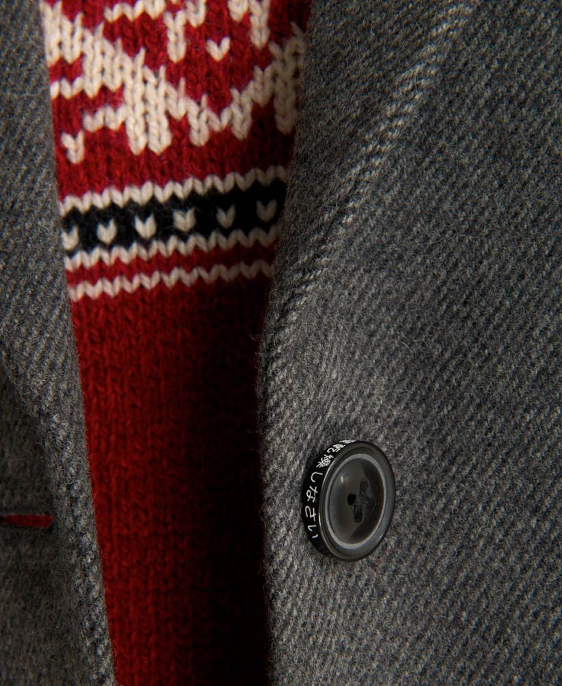 Womens - Brook Tweed Blazer in Grey Tweed | Superdry UK