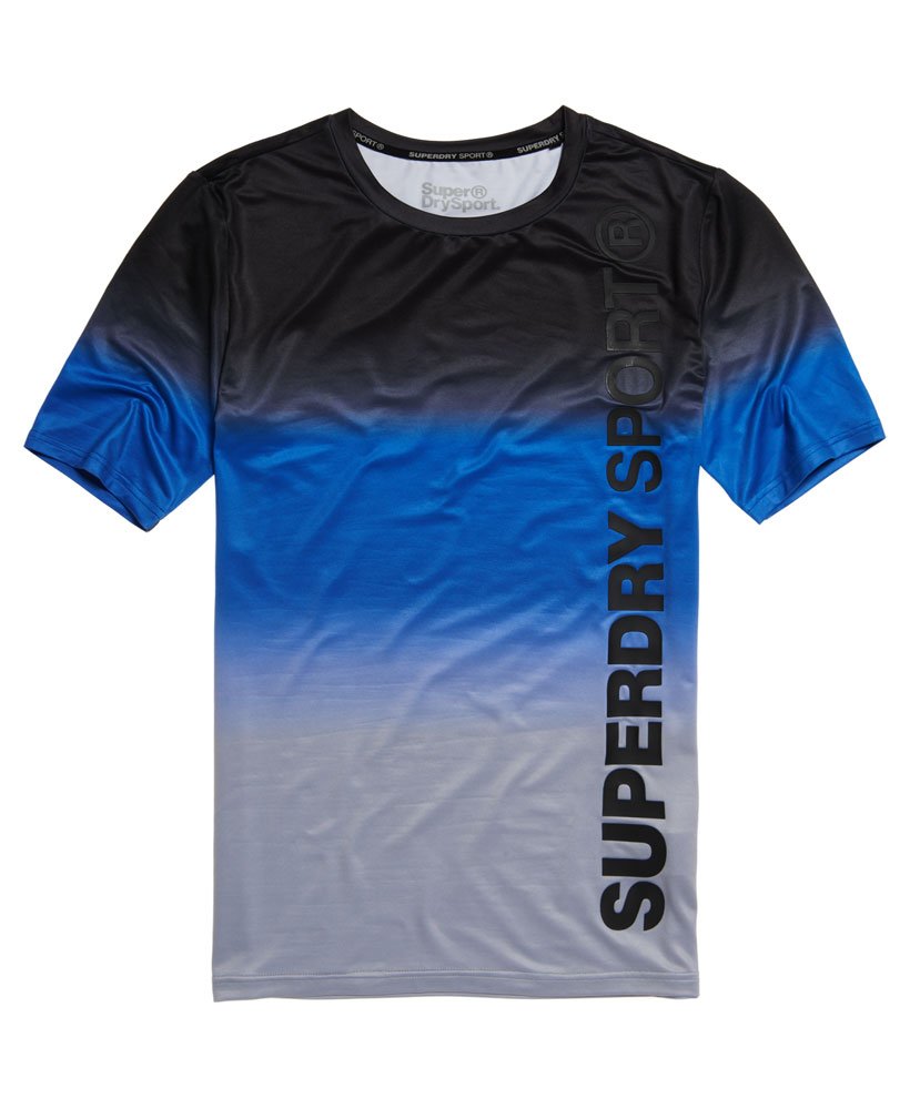 Men's Sports Athletic T-shirt in Cobalt Dip | Superdry US