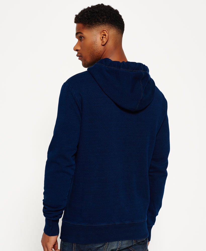 Real Indigo Hoodie in Raw Indigo | Superdry