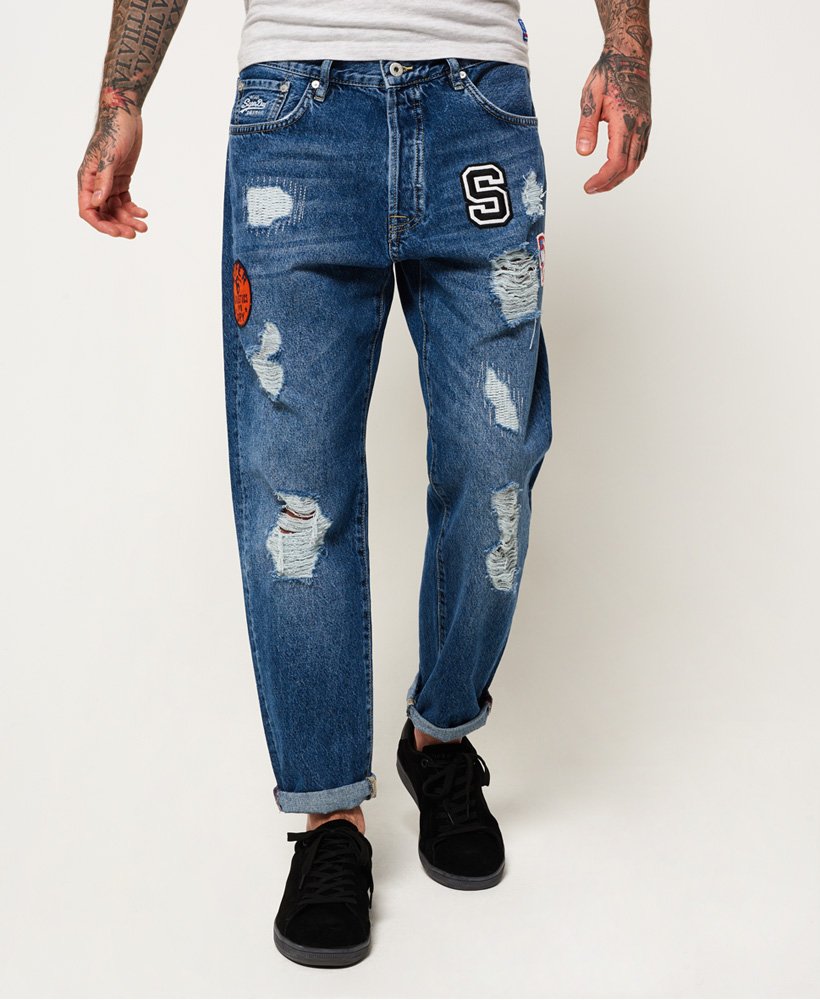 oversized tapered jeans