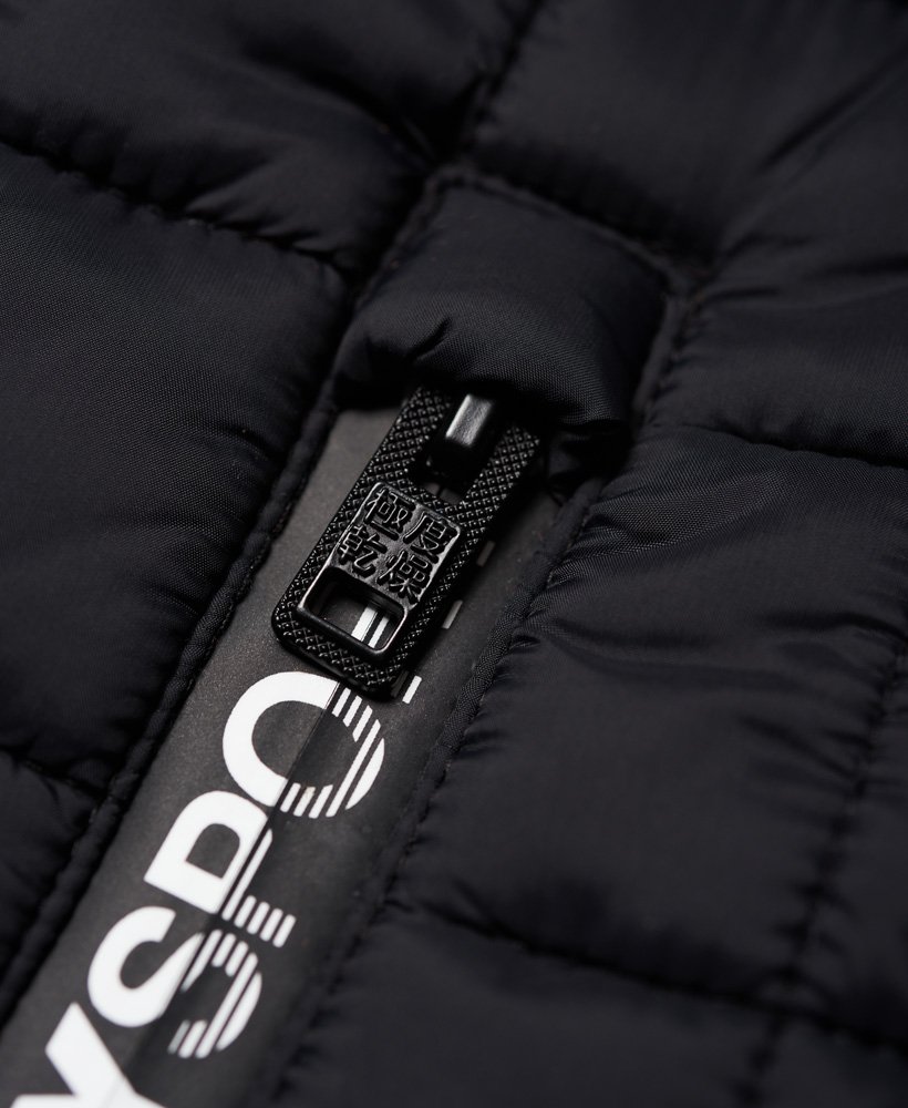 Men’s - Gym Tech Hybrid Jacket in Concrete Marl/black | Superdry UK