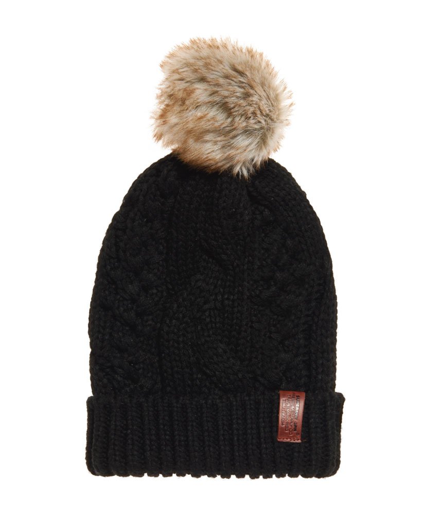 Superdry North Cable Bobble Hat - Womens Gift-shop