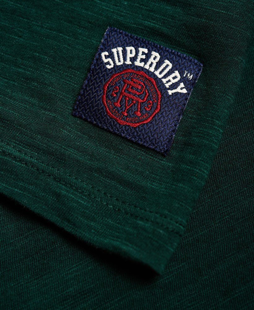 Womens - Varsity Applique Top in Princeton Green/winter White | Superdry UK