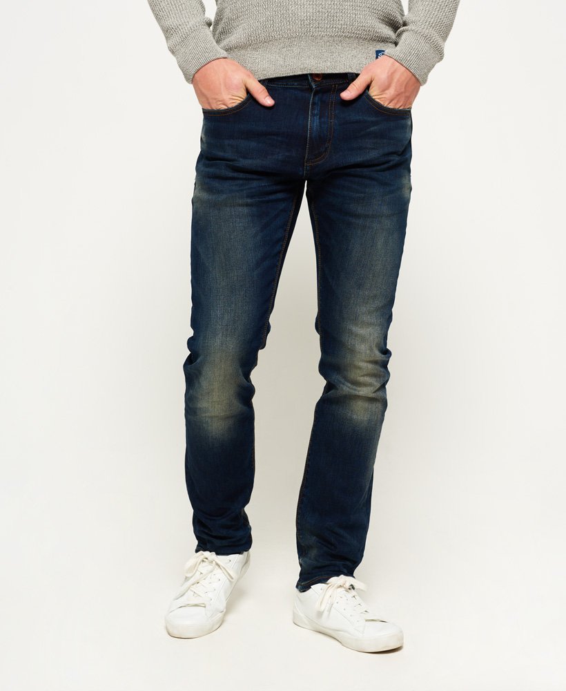 Mens - Slim Jeans in Antique Vintage | Superdry UK