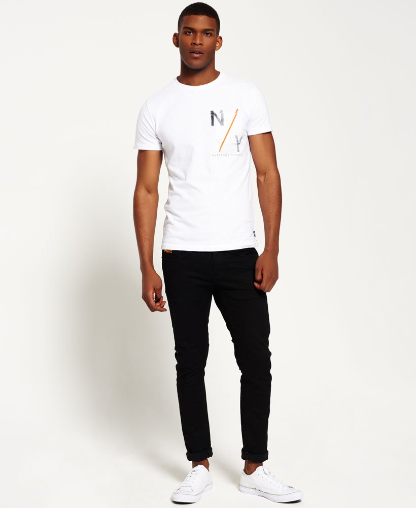 Mens - Surplus Goods Graphic Pocket T-shirt in White | Superdry UK