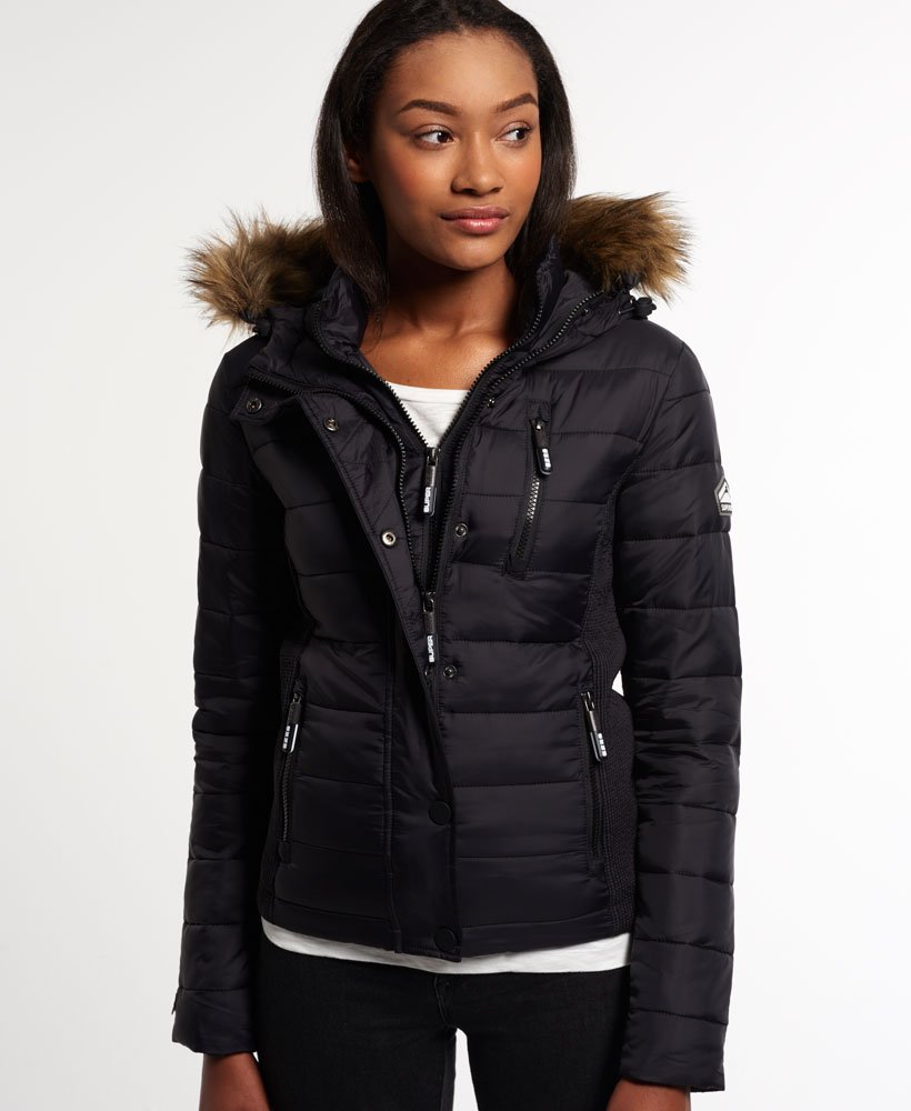 Superdry Fuji Slim Double Zip Hood Jacket - Women's Jackets & Coats