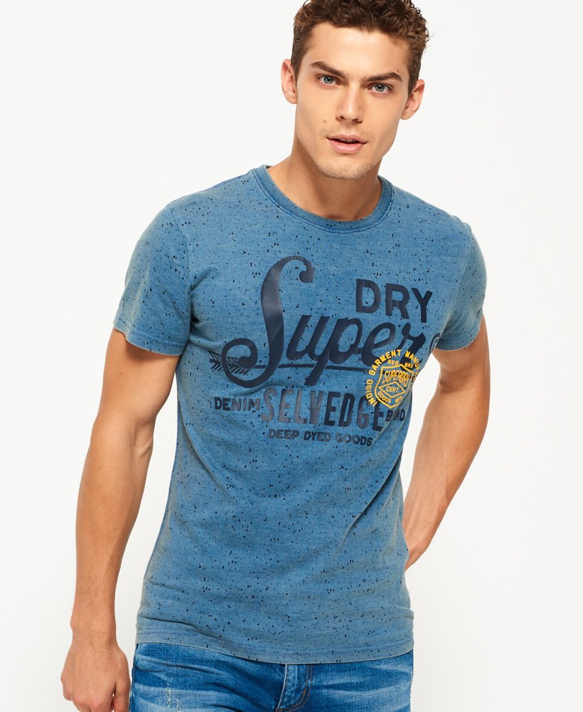 Superdry The Craftsman Indigo T-shirt - Men's Mens T-shirts