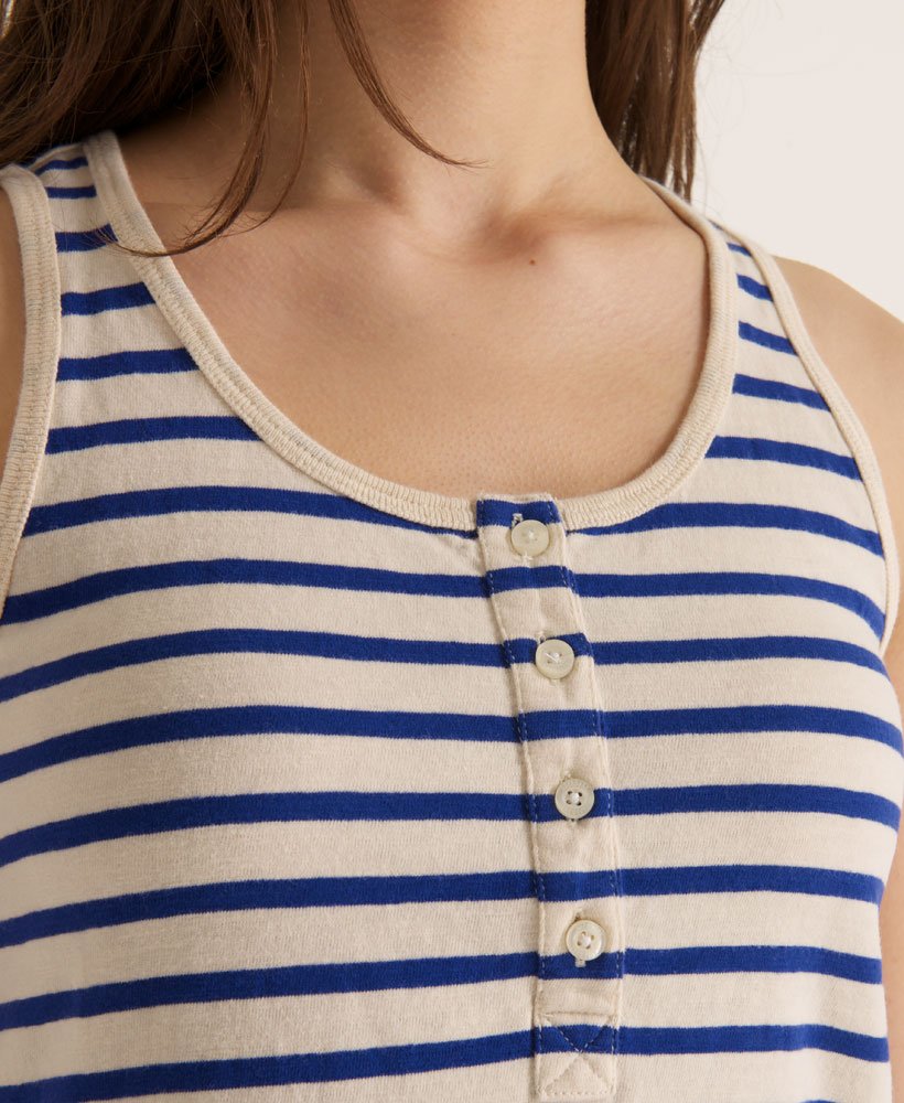 Womens Icarus Boating Tank Top in Royal Stripe Superdry UK