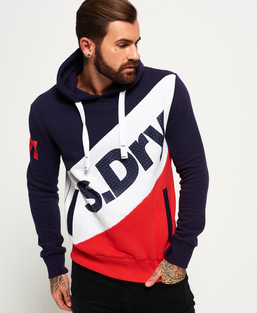 mens red superdry hoodie