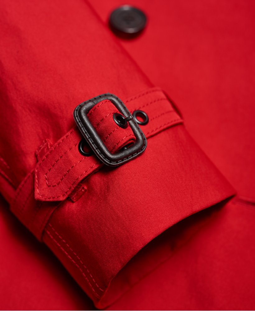 Womens - Belle Trench Coat in Letterbox Red | Superdry